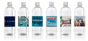 Personalized H2O Wedding Water Bottle Labels